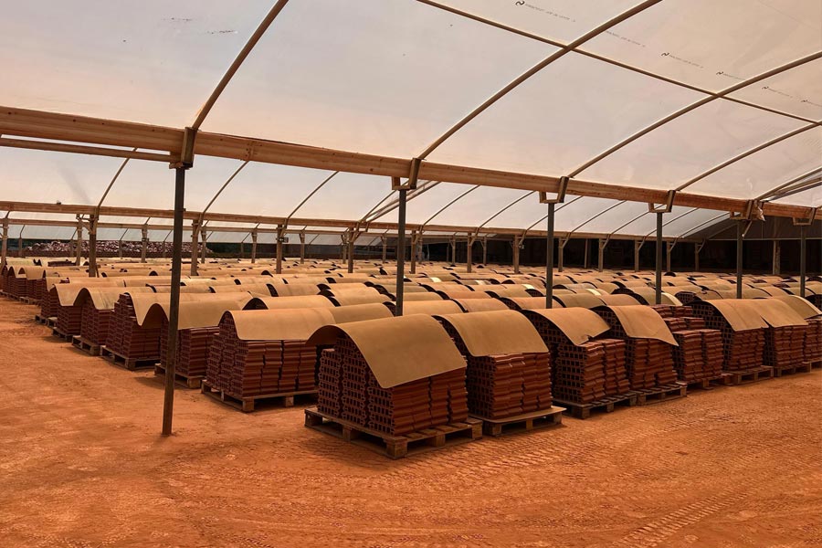 Conformação de blocos e lajes